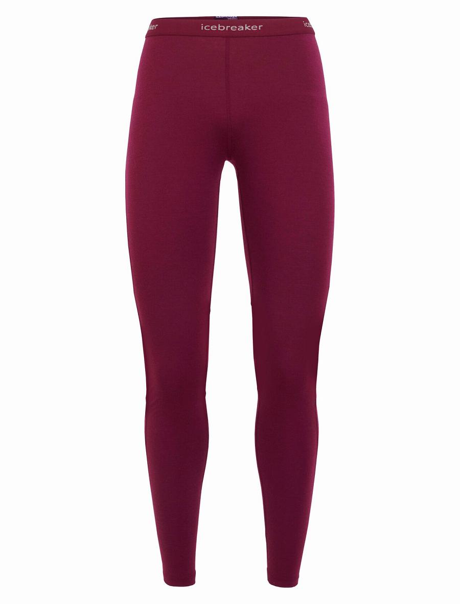 Icebreaker BodyfitZone™ Merino 200 Zone Thermal Női Leggings Rózsaszín | HU 1539AHKP